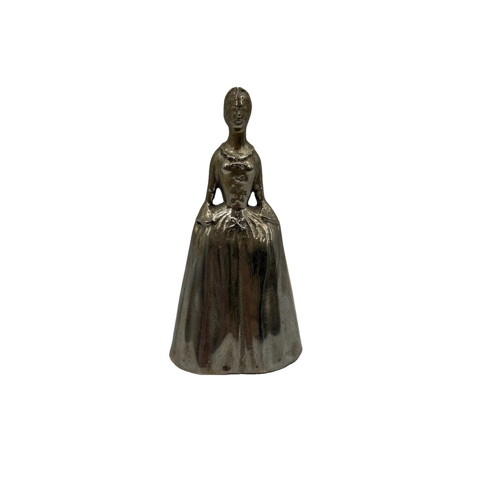 Vintage Virginia Metalcrafters Brass Colonial Williamsburg Lady Table Bell 5"